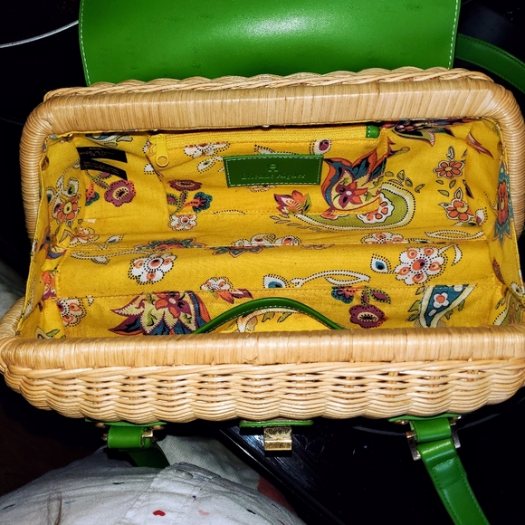 π Etienne Aigner Rattan Barrel Purse π - Picture 7 of 10